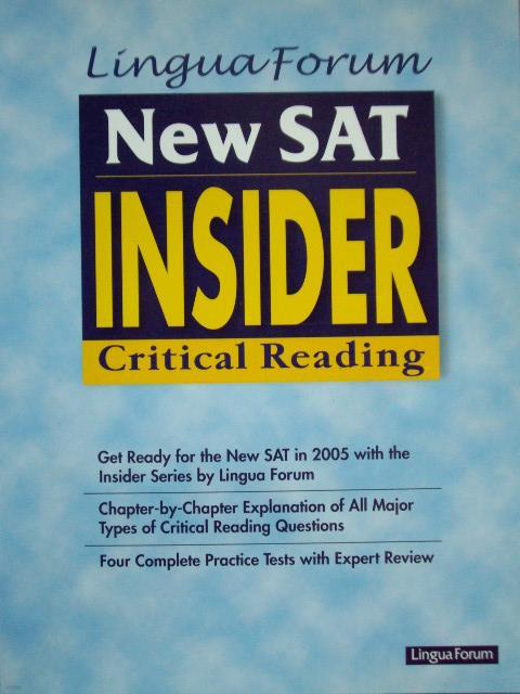 Lingua Forum New SAT INSIDER - Critical Reading