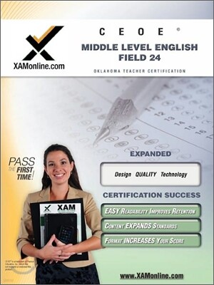 Lightning Source Inc Ceoe Osat Middle Level English Field 24 Teacher Certification Test Prep Study Guide
