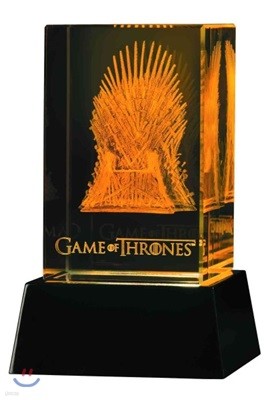 Game of Thrones 3D Crystal Iron Throne With Lighted Base