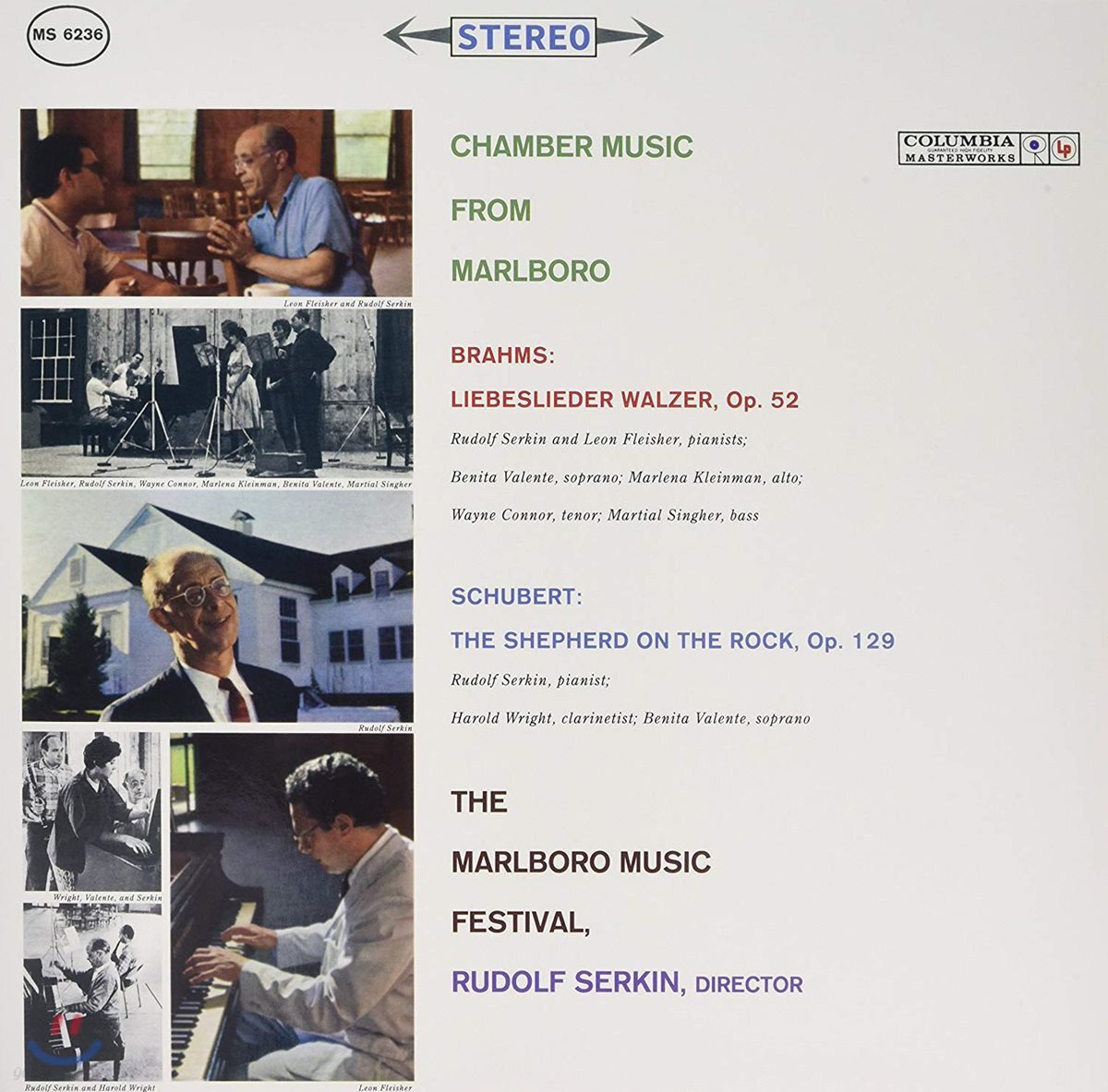 Rudolf Serkin / Leon Fleisher 루돌프 제르킨과 레온 플라이셔: 말보로 페스티벌의 실내악 [LP]