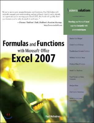 Formulas and Functions with Microsoft Office Excel 2007