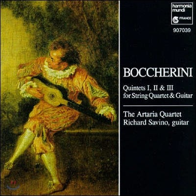 [߰] Artaria Quartet / Luigi Boccherini: Quintets I, II & III for String Quartet & Guitar (/hmu907039)