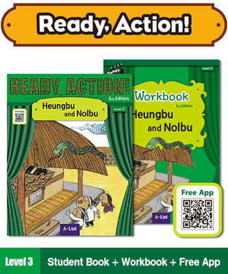 Ready Action Level 3 : Heungbu and Nolbu (SB+WB+QR code)