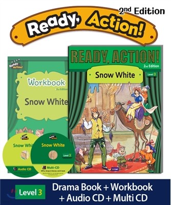 Ready Action Level 3 : Snow White (SB+WB+Audio CD+Multi-CD)