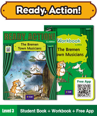 Ready Action Level 3 : The Bremen Town Musicians (SB+WB)