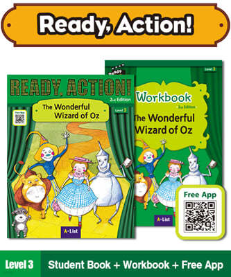 Ready Action Level 3 : The Wonderful Wizard of Oz (SB+WB)