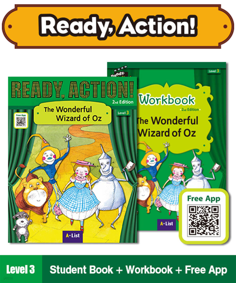 Ready Action Level 3 : The Wonderful Wizard of Oz (SB+WB)