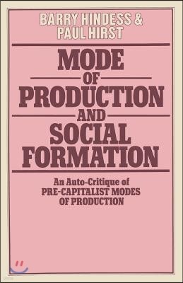 Mode of Production and Social Formation: An Auto-Critique of Pre-Capitalist Modes of Production