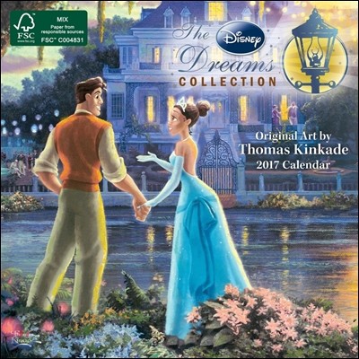 Thomas Kinkade: The Disney Dreams Collection 2017 Mini Wall Calendar