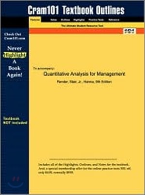 Studyguide for Quantitative Analysis for Management by Render, ISBN 9780131857025