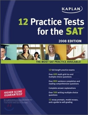 Kaplan 12 Practice Tests for the SAT 2008