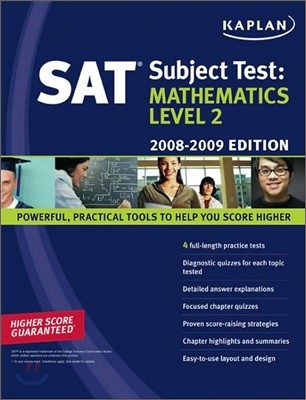 Kaplan SAT Subject Test : Mathematics Level 2, 2008-2009