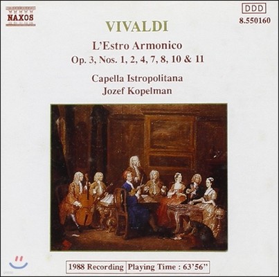 Capella Istropolitana 비발디: 조화의 영감 (Vivaldi: L'Estro Armonico Op.3 Nos. 1, 2, 4, 7, 8, 10, 11)