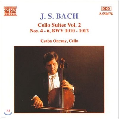 Csaba Onczay 바흐: 무반주 첼로 모음곡 2집 4-6번 (Bach: Cello Suites Vol.2 BWV1010-1012) 차바 온차이