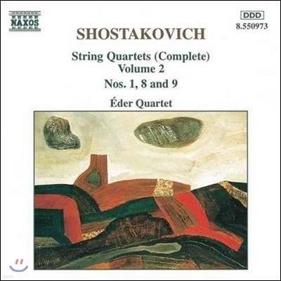 Eder Quartet 쇼스타코비치: 현악 사중주 전곡 2집 - 1, 8, 9번 (Shostakovich: Complete String Quartets Vol.2 - Op.49, 110, 117)