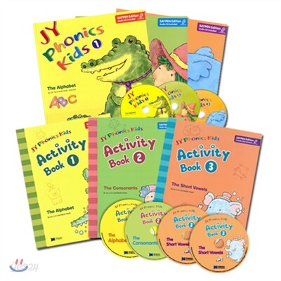 파닉스 JY Phonic Kids 1-3 + JY Phonic Kids Activity 1-3