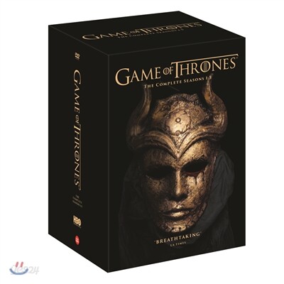 왕좌의 게임 시즌 1-5 박스 (25Disc) (아웃박스 한정판)
