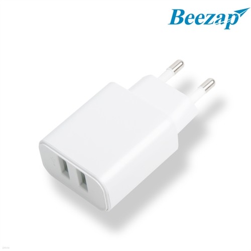 비잽 BZ220 5V 2A 고속 충전 2포트 USB 충전기 [화이트]