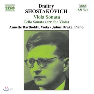 Annette Bartholdy 쇼스타코비치: 비올라 소나타, 첼로 소나타 [비올라 편곡 버전] (Shostakovich: Viola Sonata Op.147, Cello Sonata Op.40)