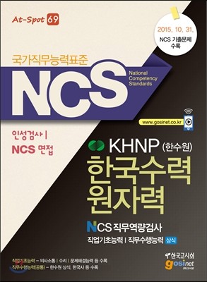 NCS KHNP 한수원 한국수력원자력 NCS직무역량검사 직업기초능력/직무수행능력 상식 인성검사 NCS면접