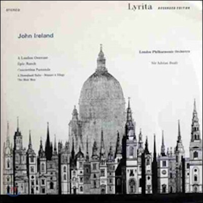 Adrian Boult, London Philharmonic Orchestra, John Ireland — Adrian Boult 존 아일랜드: 관현악 작품 1집 - 런던 서곡, 서사 행진곡 (John Ireland: A London Overture, Epic March) 앨범 커버