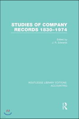 Studies of Company Records (RLE Accounting)