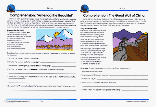 Master Skills Reading Comprehension : Grade 6
