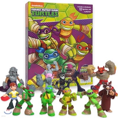 Teenage Mutant Ninja Turtles Half-Shell Heroes My Busy Book 닌자 거북이 비지북 피규어책