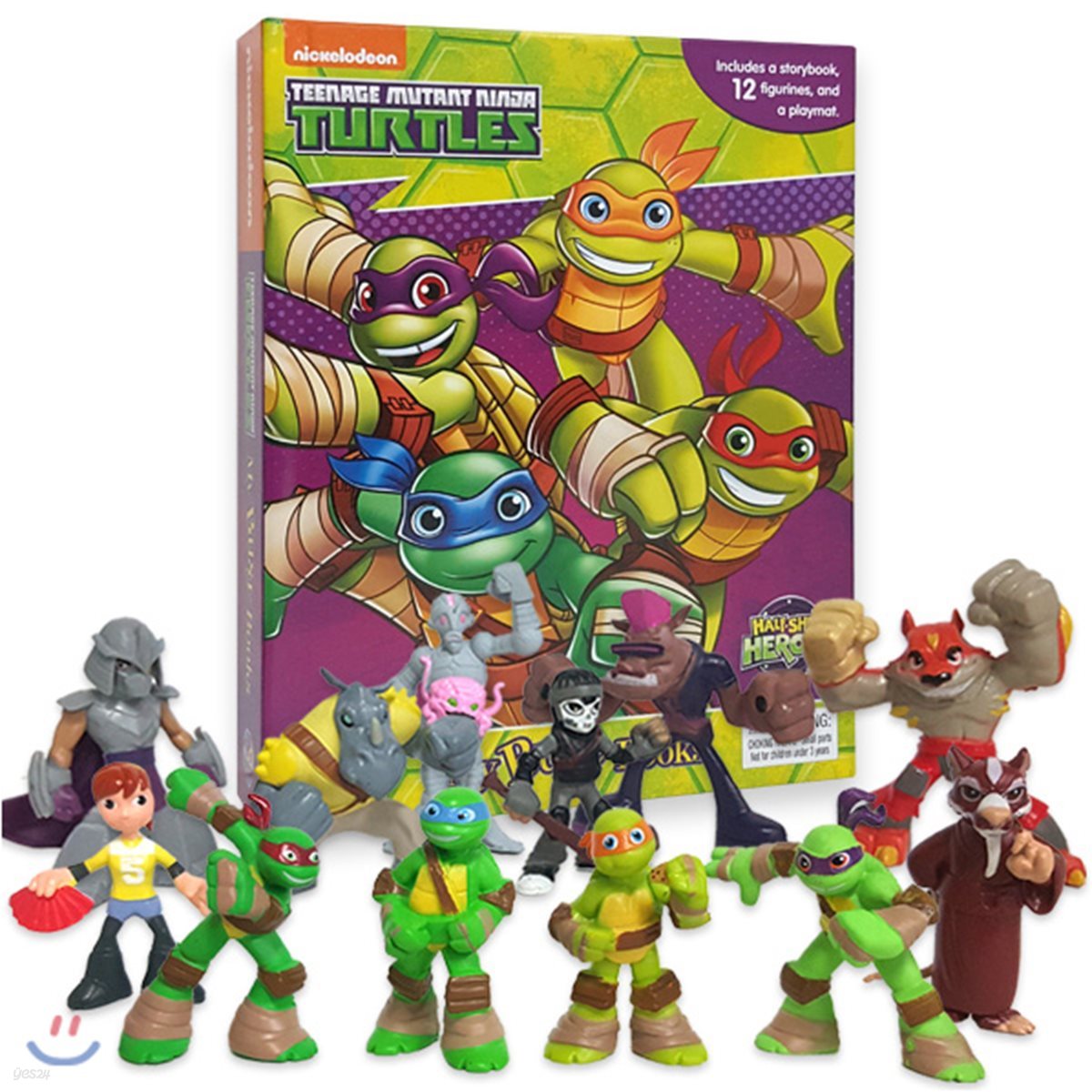 Teenage Mutant Ninja Turtles Half-Shell Heroes My Busy Book 닌자 거북이 비지북 피규어책