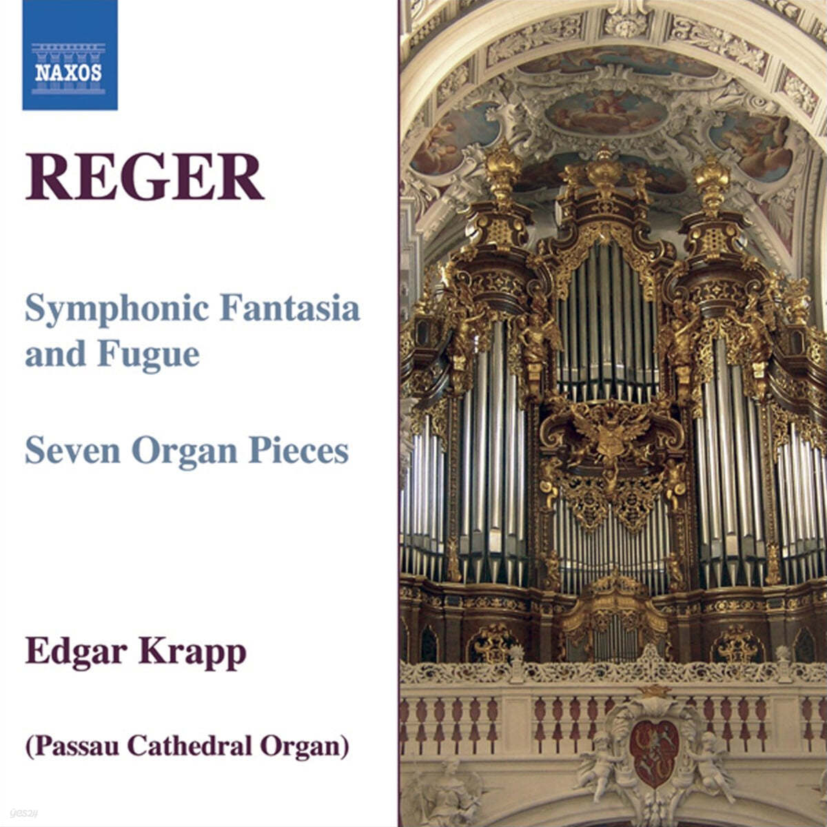 Edgar Krapp 막스 레거: 오르간 작품집 7집 (Max Reger: Oragan Works Vol. 7 - Symphonic Fantasia and Fugue, Sevne Organ Pieces) 