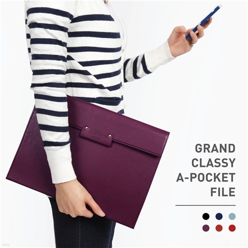 GRAND CLASSY A-POCKET FILE