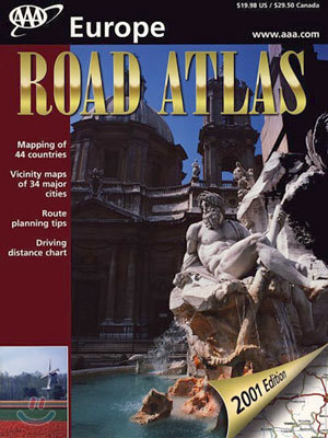 AAA Europe Road Atlas 2001 (Paperback)