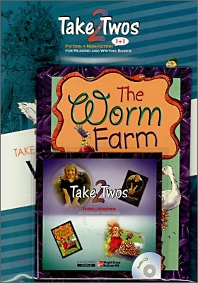 Take Twos Grade 1 Level F-3 : Earthworms / The Worm Farm (2books+Workbook+CD)