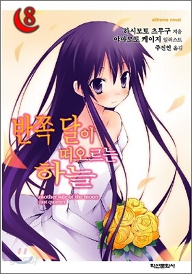 반쪽 달이 떠오르는 하늘 8
