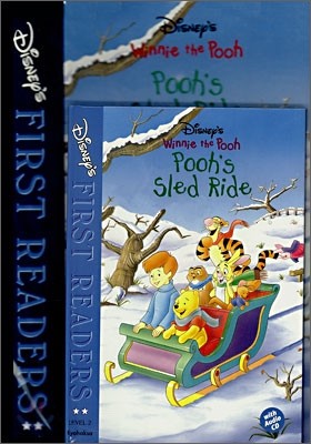 Disney's First Readers Level 2 : Pooh's Sled Ride - WINNIE THE POOH (Storybook+Workbook Set)