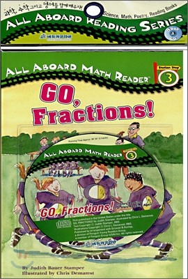 All Aboard Math Reader 3 : Go, Fractions! (Book+CD)