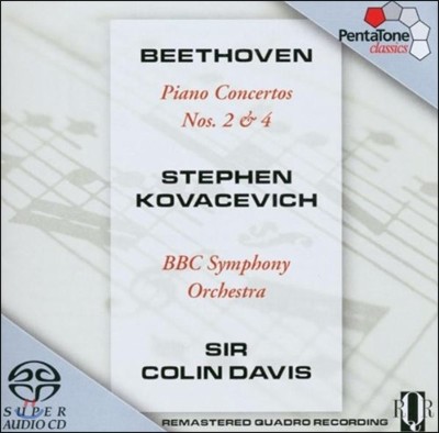 Stephen Kovacevich / Colin Davis 베토벤: 피아노 협주곡 2번 4번 (Beethoven: Piano Concerto No.2 No.4) 스테판 코바세비치, 콜린 데이비스