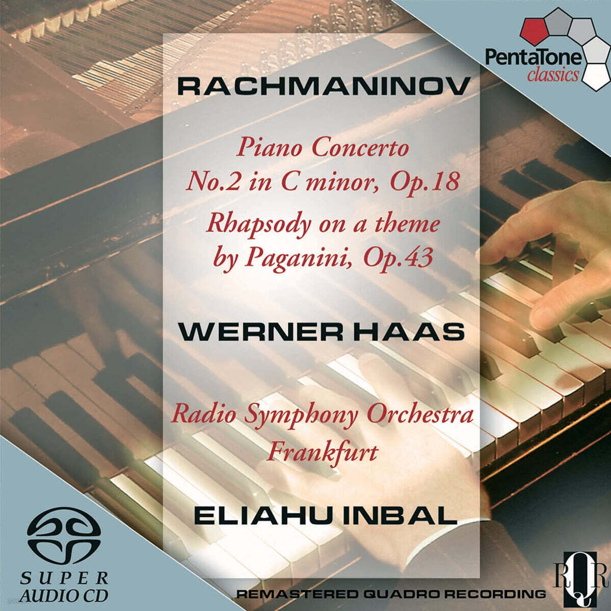 Werner Haas / Eliahu Inbal 라흐마니노프: 피아노 협주곡 2번, 파가니니 주제에 의한 변주곡 (Rachmaninov: Piano Concerto Op.18, Rhapsody on a theme by Paganini Op.43)  