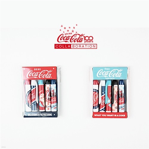 [COCACOLA]코카콜라 클립 연필캡 세트 (5본)