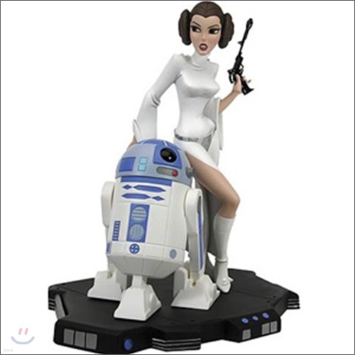 Ÿ : Star Wars Animated Princess Leia and R2-D2 Maquette