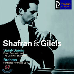 Saint-SaensBrahms : Shafran & Gilels