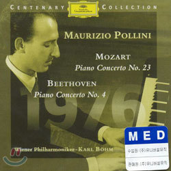 1976Maurizio Pollini - Mozart : Piano Concerto No.23Beethoven : Piano Concerto No.4