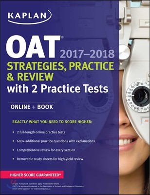 OAT 2017-2018 Strategies, Practice & Review with 2 Practice Tests: Online + Book