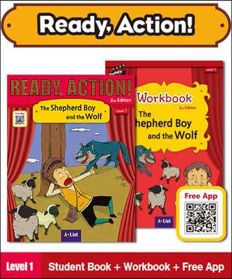 Ready Action Level 1 : The Shepherd Boy and the Wolf (SB+WB+QR)