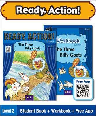 Ready Action Level 2 : The Three Billy Goats (SB+WB+Audio CD+Multi-CD)
