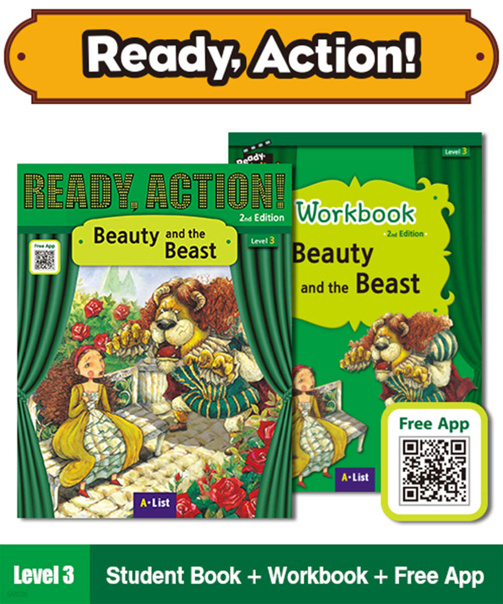 Ready Action 2/E Level 3 : Beauty and the Beast (SB+WB)