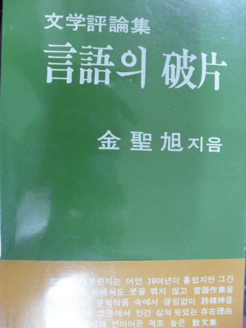 언어의 파편 - 김성욱 문학평론집