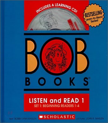 Bob Books Listen and Read SET 1 : Beginning Readers #1~4
