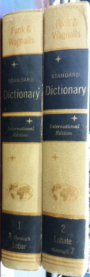 FUNK & WAGNALLS STANDARD DICTIONARY INTERNATIONAL EDITION