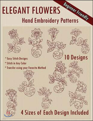 Elegant Flowers Hand Embroidery Patterns